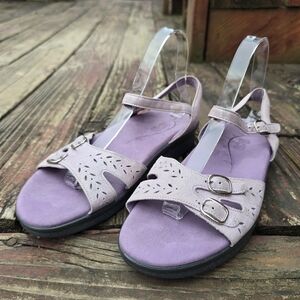 SAS Womens Duo, Adjustable Purple/Lavender Sandals, Sz 10 Medium